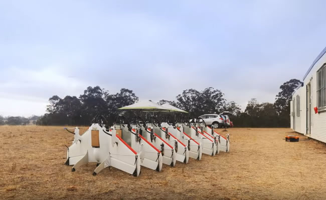 Servicio de entrega con drones de Google. Foto: Youtube