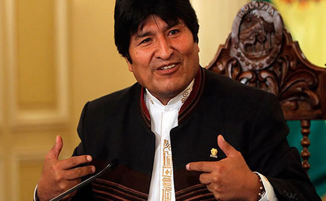 Evo Morales irá a reelección si se acepta el referendo. Foto: ABI