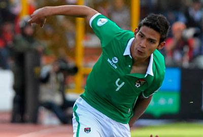 El jugador de Bolivia Diego Bejarano. Foto: EFE
