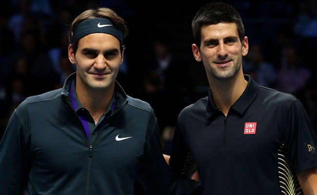 Djokovic y Federer premiados por la ATP. Foto: EFE