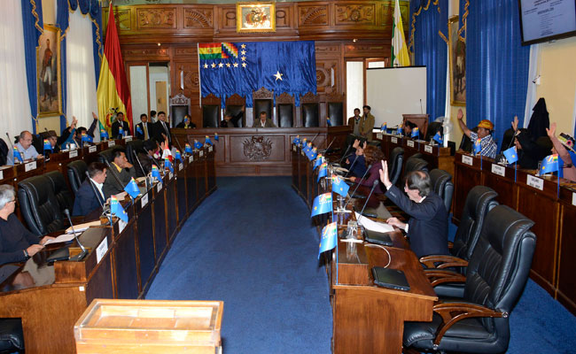 Cámara de senadores de Bolivia. Foto: ABI