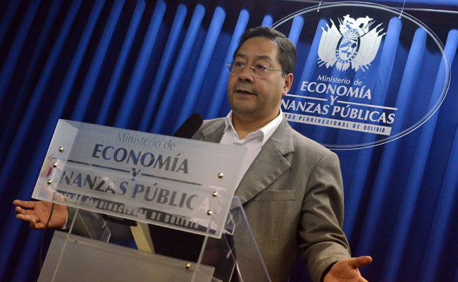Luis Arce, ministro de Economía y Finanzas Públicas. Foto: ABI