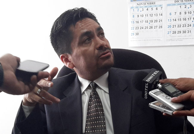 Marcelos Barrientos, uno de los imputados, que aparece en el video, que fue la partida de imputaciones de la fiscalía. Foto: ABI