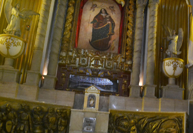 Imagen de la Virgen de la Candelaria en Oruro, más conocida como la Virgen del Socavón. Foto: ABI
