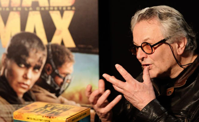 George Miller, director de cine, durante una entrevista sobre la película Mad Max: Furia en el camino. Foto: EFE