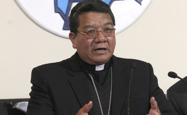 Monseñor Aurelio Pesoa, secretario general de la Conferencia Episcopal Boliviana. Foto: ABI
