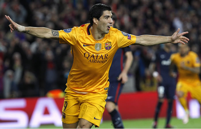 Suárez celebra el segundo gol de su equipo. Foto: EFE