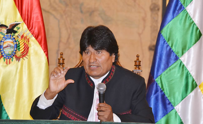 Evo Morales ha sido presidente durante 10 años. Foto: ABI