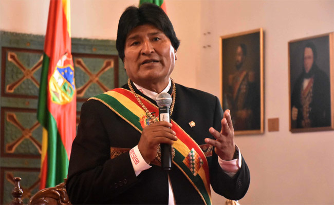 El presidente Evo Morales durante los actos de celebración de los 207 años del Primer Grito Libertario de América. Foto: ABI