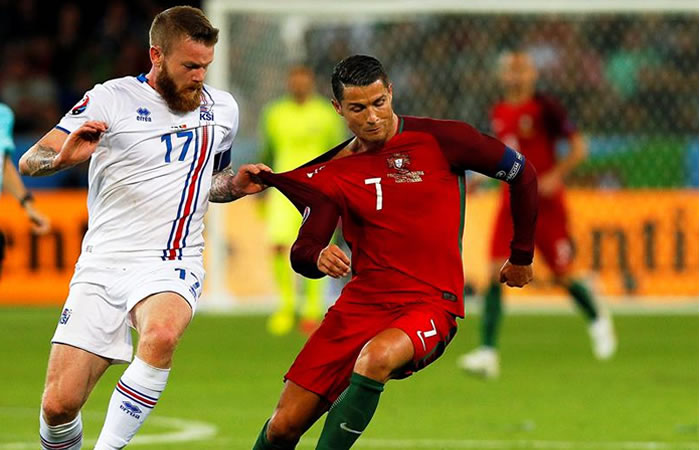 Portugal e Islandia empataron 1-1. Foto: EFE