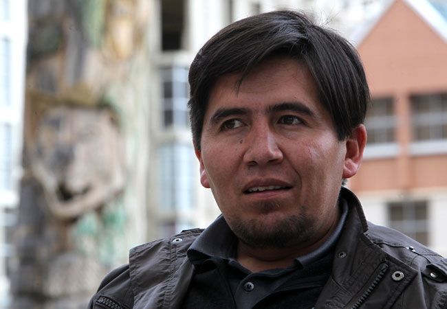 Escritor boliviano Oswaldo Calatayud. Foto: EFE