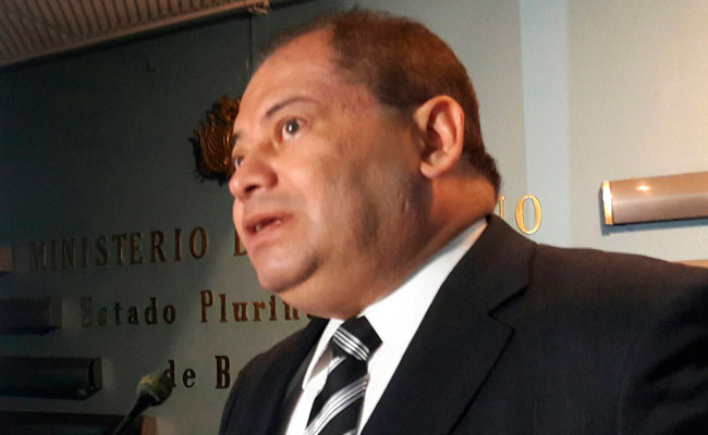 El ministro de Gobierno, Carlos Romero. Foto: ABI