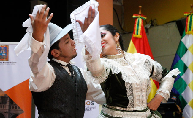 Presentación del Festival Internacional de la Cultura de Sucre. Foto: ABI