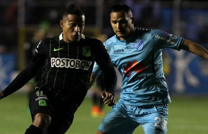 Atlético Naciona y Bolívar empataron 1-1 en la ida. Foto: EFE