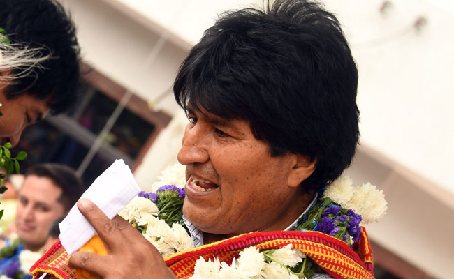El presidente Evo Morales durante un acto en el departamento de Santa Cruz. Foto: ABI