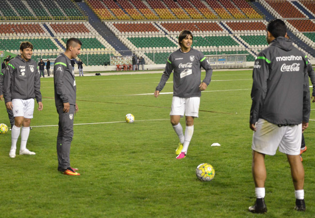 Entrenamiento de la Selección Boliviana. Foto: ABI