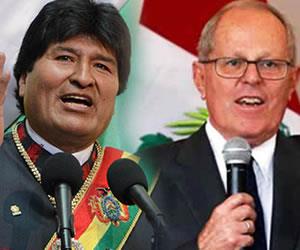  Morales y Kuczynski abordan la agenda de Bolivia y Perú 