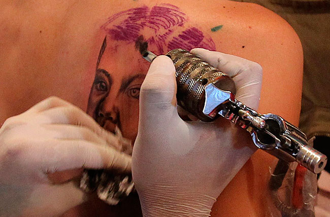Se realiza una nueva versión del 'Art Tattoo Bolivia Convention'. Foto: EFE