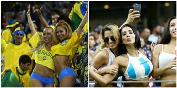 Argentina vs Brasil la sexy batalla de hinchas
