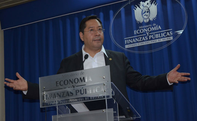 El ministro de economía y finanzas públicas, Luis Arce Catacora. Foto: ABI