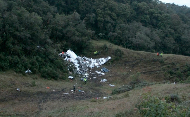 Lugar del accidente aéreo ocurrido en el municipio de La Ceja, departamento de Antioquia (Colombia). Foto: EFE