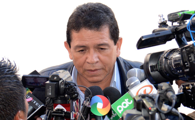 Rolando López, quien hasta la fecha fue presidente de la Federación Boliviana de Fútbol. Foto: ABI
