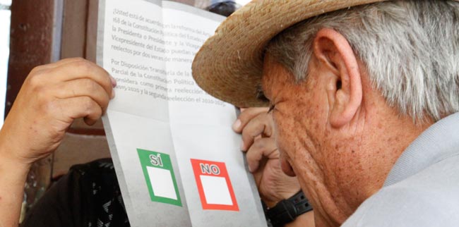 El 21 de febrero de 2016 se realizó el referendo por la repostulación del presidente Evo Morales a las elecciones de 2019, en el que la votación por el No ganó con el 51,31% de los votos. Foto: ABI