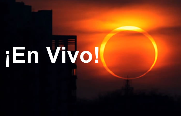 Eclipse anular solar. Foto: Youtube