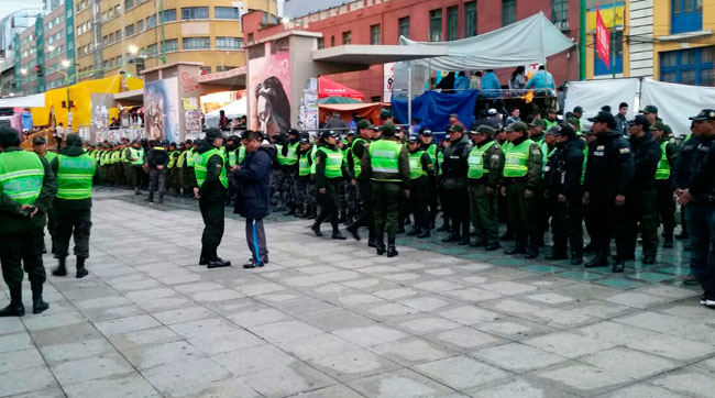 La policía organizó diferentes operativos durante las festividades de carnaval. Foto: ABI