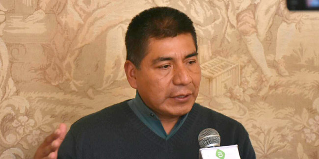 Fernando Huanacuni, ministro boliviano de Relaciones Exteriores. Foto: ABI