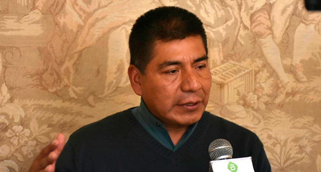 El canciller de Bolivia, Fernando Huanacuni. Foto: ABI