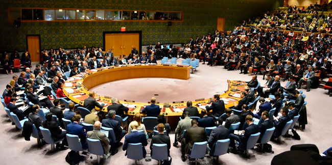 Sesión de la Organización de Naciones Unidas. Foto: ABI