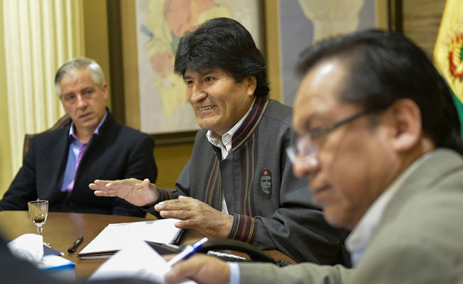Evo Morales volvió a dirigir el gabinete de ministros tras un tiempo de ausencia. Foto: ABI