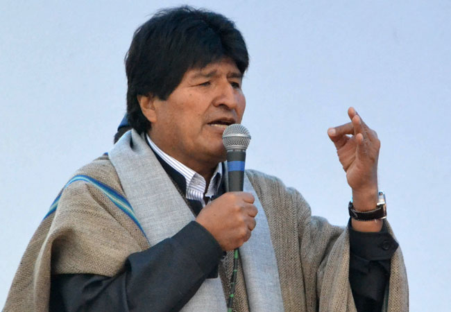 El presidente Evo Morales en un acto gubernamental en la ciudad de El Alto, La Paz. Foto: ABI