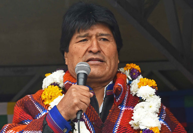 El presidente Evo Morales en un acto en la región de Tiraque, departamento de Cochabamba. Foto: ABI