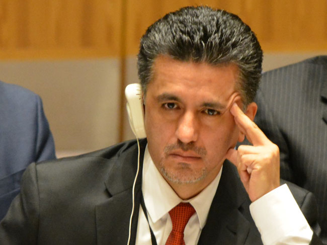 Sacha Llorenti , embajador boliviano ante la Organización de Naciones Unidas. Foto: ABI
