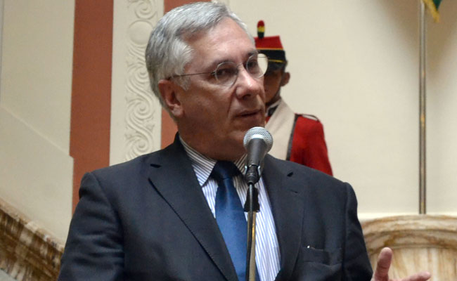 Eduardo Rodríguez Veltzé, agente boliviano ante la Corte Internacional de Justicia. Foto: ABI