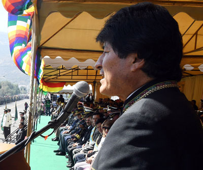 El presidente de Bolivia Evo Morales. Foto: ABI