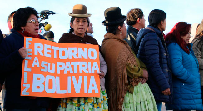 Familiares de los 9 detenidos en Chile. Foto: ABI