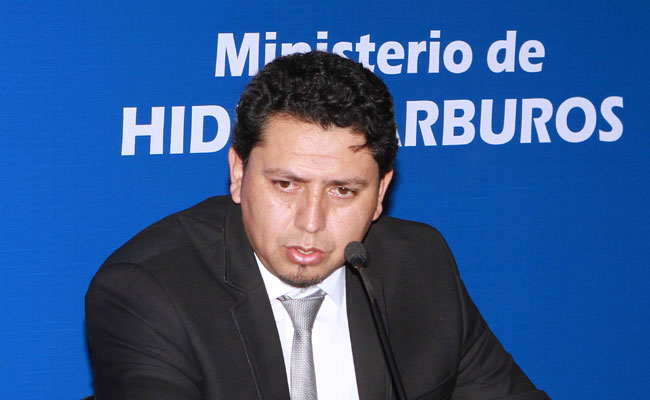 Óscar Barriga Arteaga, presidente de Yacimientos Petrolíferos Fiscales Bolivianos. Foto: ABI