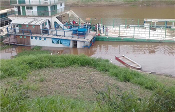 Hundimiento de barco hospital en Beni deja 2 muertos