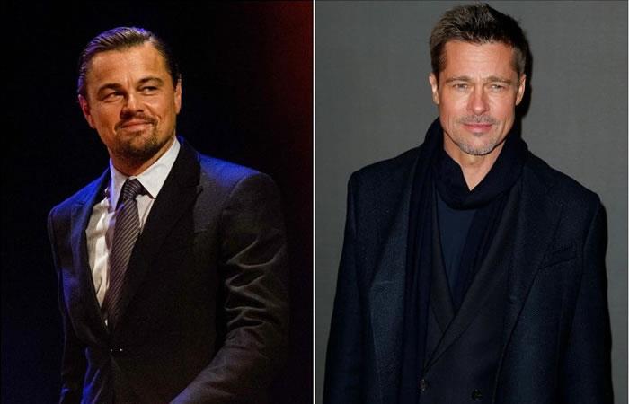 Leonardo DiCaprio y Brad Pitt. Foto: AFP