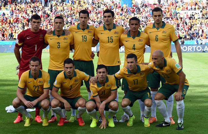 Selección de Australia. Foto: AFP