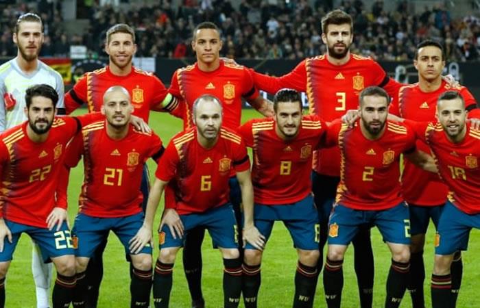 Selección de España. Foto: AFP