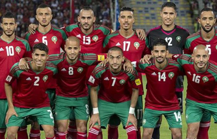 Selección de Marruecos. Foto: AFP