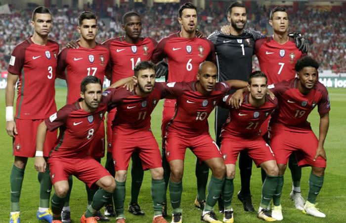 Selección de Portugal. Foto: AFP