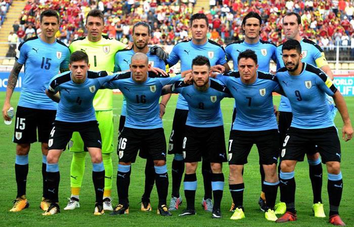 Selección de Uruguay. Foto: AFP