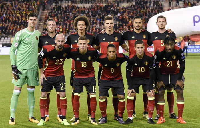 Selección Bélgica. Foto: AFP
