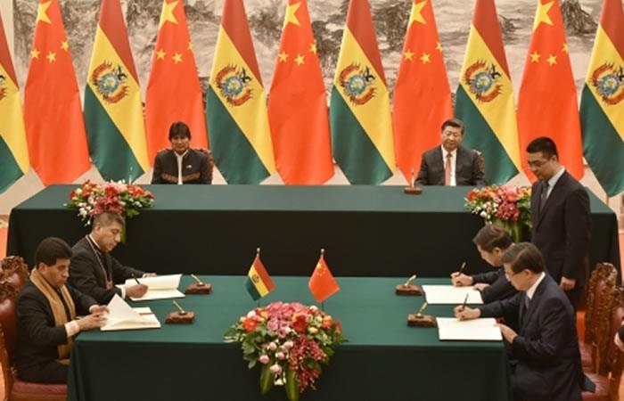 Bolivia y China sellan este importante acuerdo. Foto: ABI