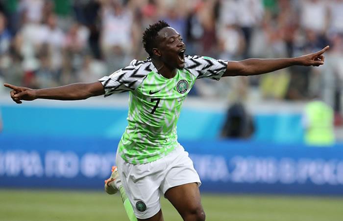 La selección de Nigeria dio la sorpresa y le da vida a Argentina. Foto: EFE